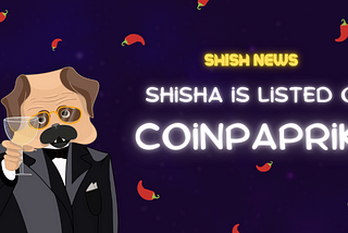 Shisha is listed on Coinpaprika