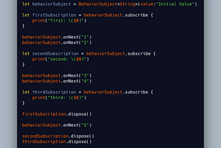 RxSwift Subjects
