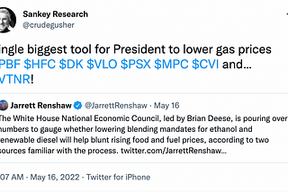 Lowering the RFS: The Most Significant Tool in the Toolbox to Lower Gas Prices