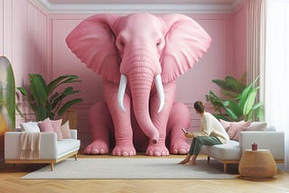 A pink elephant in the room.