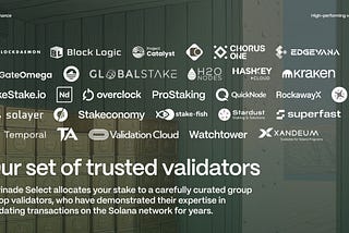 GateOmega has now been one of the trusted validators of Marinade Select — Powering the First U.S.