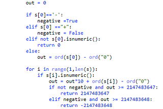 Programming Question : Leetcode-8