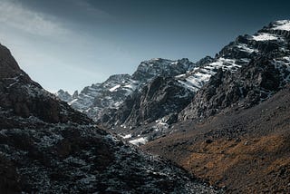 Toubkal in the Atlas Mountain Range, Morocco