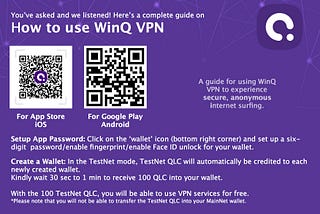 How to connect to VPN on WinQ