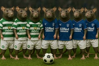 CELTIC V RANGERS WITH THE K