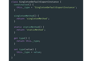 Singleton pattern in ES6