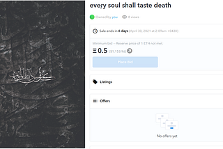 Every soul shall taste death