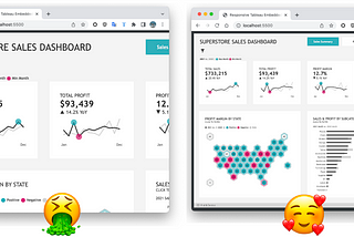 Responsive design best practices for embedding Tableau