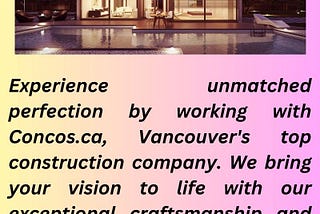 Construction Company Vancouver | Concos.ca