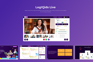 LogIQids Live — Kids online learning platform — A product design case study.