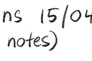 Handwritten header that reads “Definitions 15/04/2020 (therapy notes)”