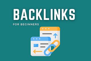 Backlinks for beginners. Image of 2 websites linking