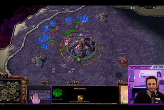 A Starcraft game that shows the players wishing good luck and fun to each other