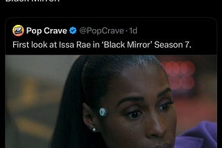 The Brits need to take Black Mirror tweet black mirror season 7 discussion