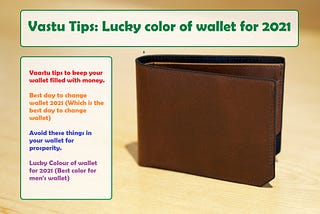 Lucky color of wallet for 2021