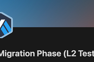 Arbitrum L2 Migration Phase(testnet)