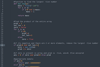 Maximum Product Subset Geeksforgeeks Python