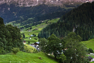 Mountain Valley, Grindelwald, Switzerland