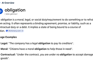 What is Obligation?