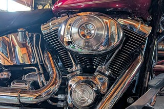 Harley-Davidson Fat Boy engine.