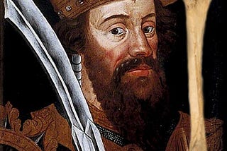 William I the Conqueror and a thigh bone (the only remaining part of his body)