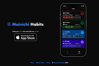 Introducing Mainichi Habits