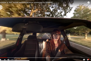 Diageo launches Decisions, a virtual reality video against drinking and driving