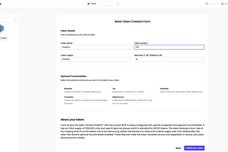 HOW TO CREATE A TOKEN ON BLAST WITHOUT CODING