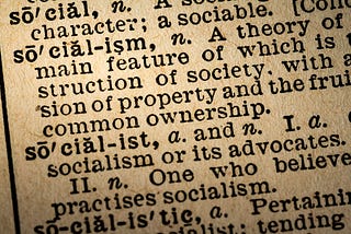 On the use of the word “socialism”