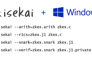 First steps with isekai on Windows