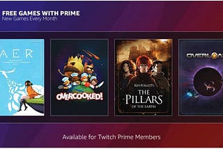 Announcing November’s Free Games with Prime