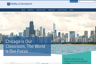 DePaul University’s Web Design