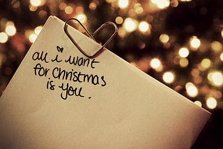 All I want(ed) for Christmas is You!