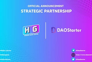 Strategic Partnership Hidden Gems Capital x DAOStarter