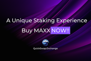 MAXX Finance Unique Staking Experience
