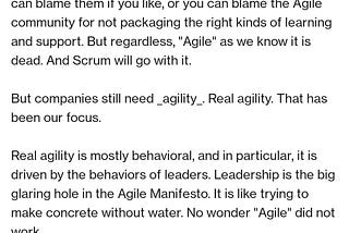 Scrum smells bad when you use it for a while.