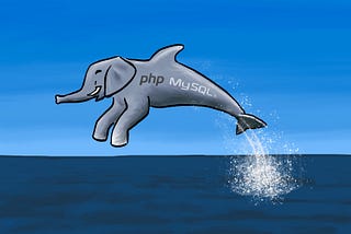 The unholy mix of an elephant and a dolphin leaps out the water