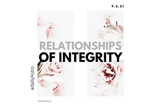 Relationships Of Integrity