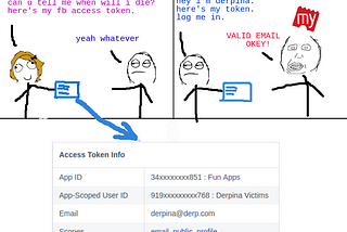 Fun Apps forwarding Derpina’s access token to BMS and logs into Derpina’s BMS account