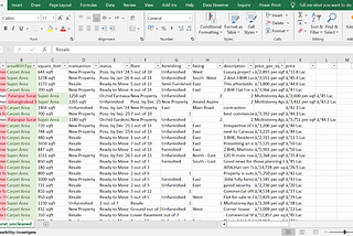 Cleaning a disordered dataset with Excel formulas