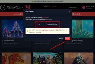 How To Buy Automate Credits
