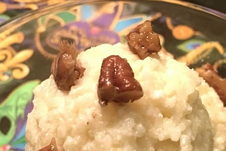 Pasta by Shape — Couscous Pudding with Caramelized Pecans