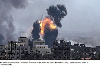 Israel strikes Gaza after Palestinian militants unleash a barrage of rockets