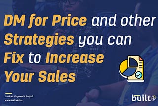 DM for price and other strategies you should fix to increase your sales this Easter