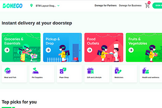 Donego Food Delivery App (Dunzo Clone)