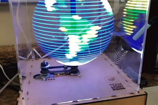 Mercator: An ESP32-based spherical persistence-of-vision display