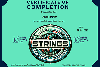 Write-up: Strings — Mobile Hacking Lab