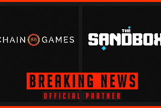 Chain Games partnering with The Sandbox