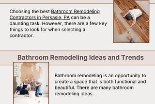 Remodeling Contractors in Perkasie, PA