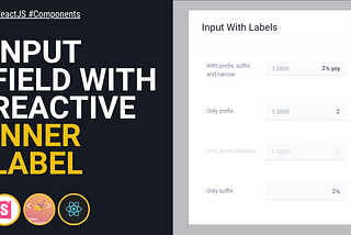 How to create a reactive label within an input in ReactJS with Styled-Components